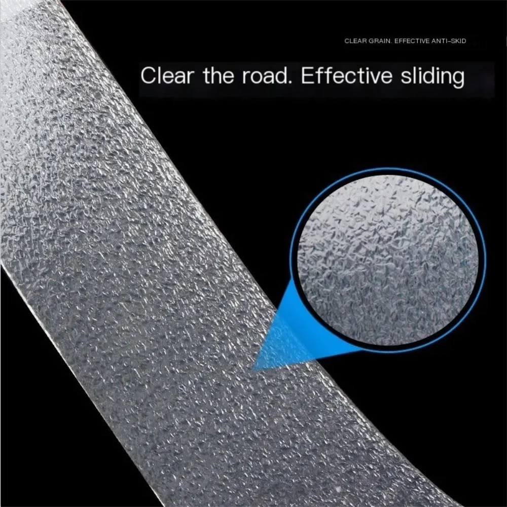 Invisible crushed stone patterned anti-slip stickers for stairs, anti-slip strips for steps, and scratch-resistant foot stickers