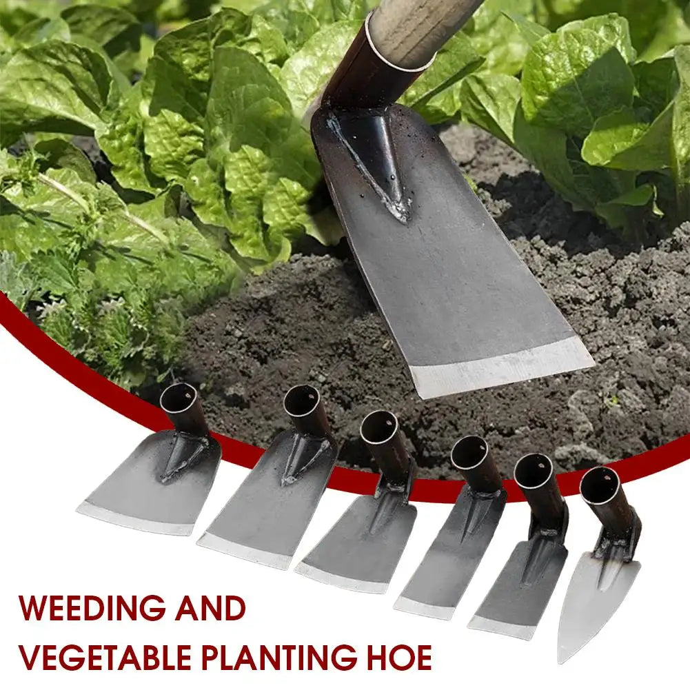 Garden Hoe Household Outdoor Farming Tools Forging Weeding Hoe For Digging Soil Planting Vegetables Flowers