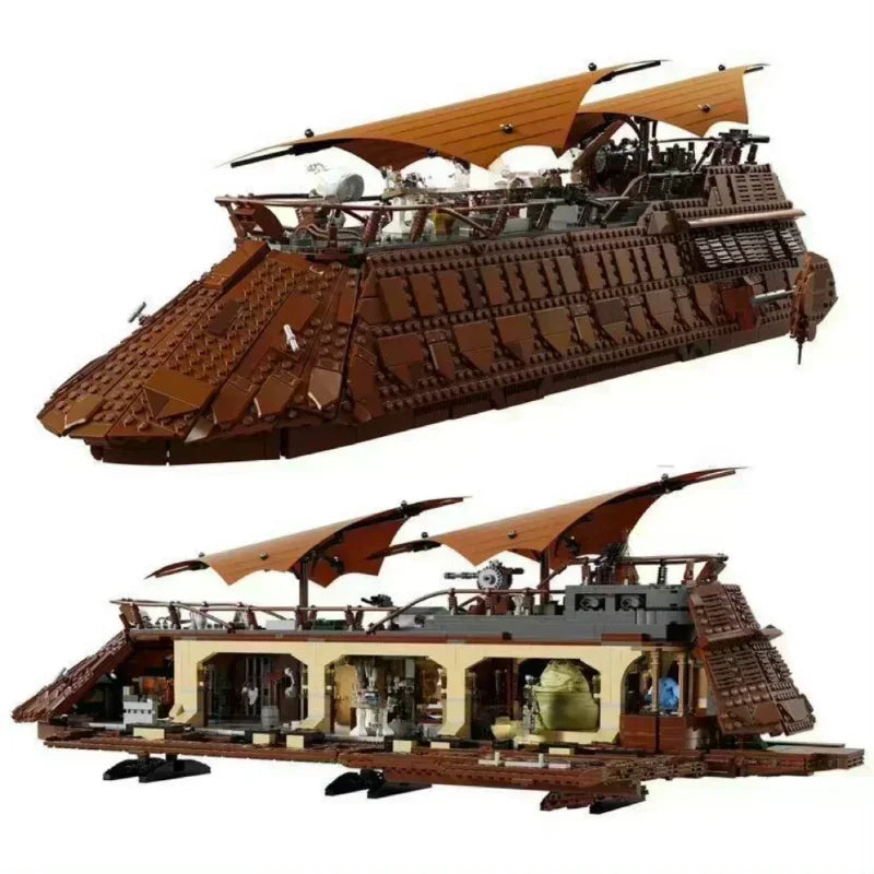 MINISO 2024 New 75397 Sail Barge Building Block Classic Sailboat Model Bricks Assembly Toys For Kids Girl Adult Christmas Gifts