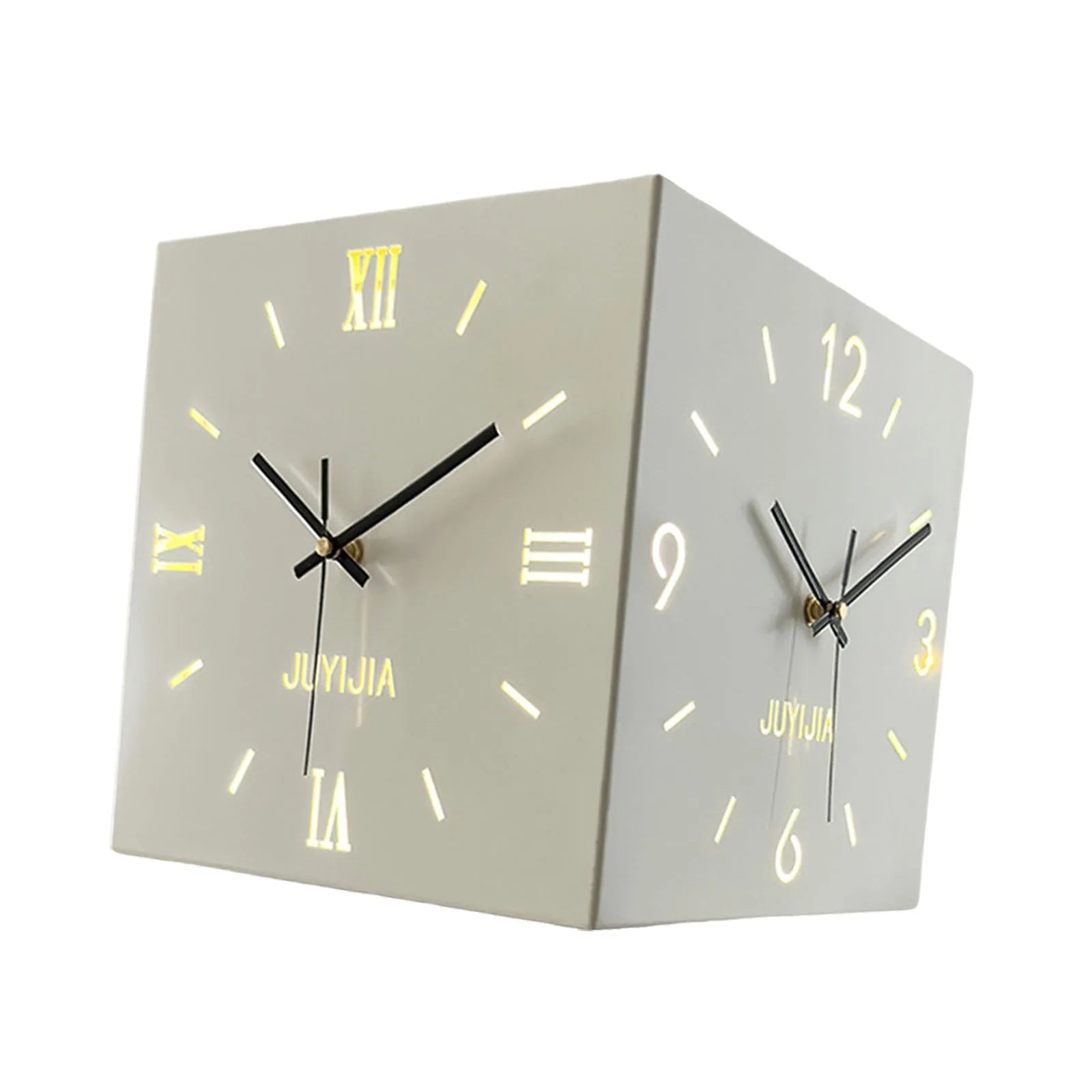 Double-sided Living Room Corner Wall Clocks  Nordic Modern Creative Luxury Electronic Wall Clock Valentines Day Gift Home Decor