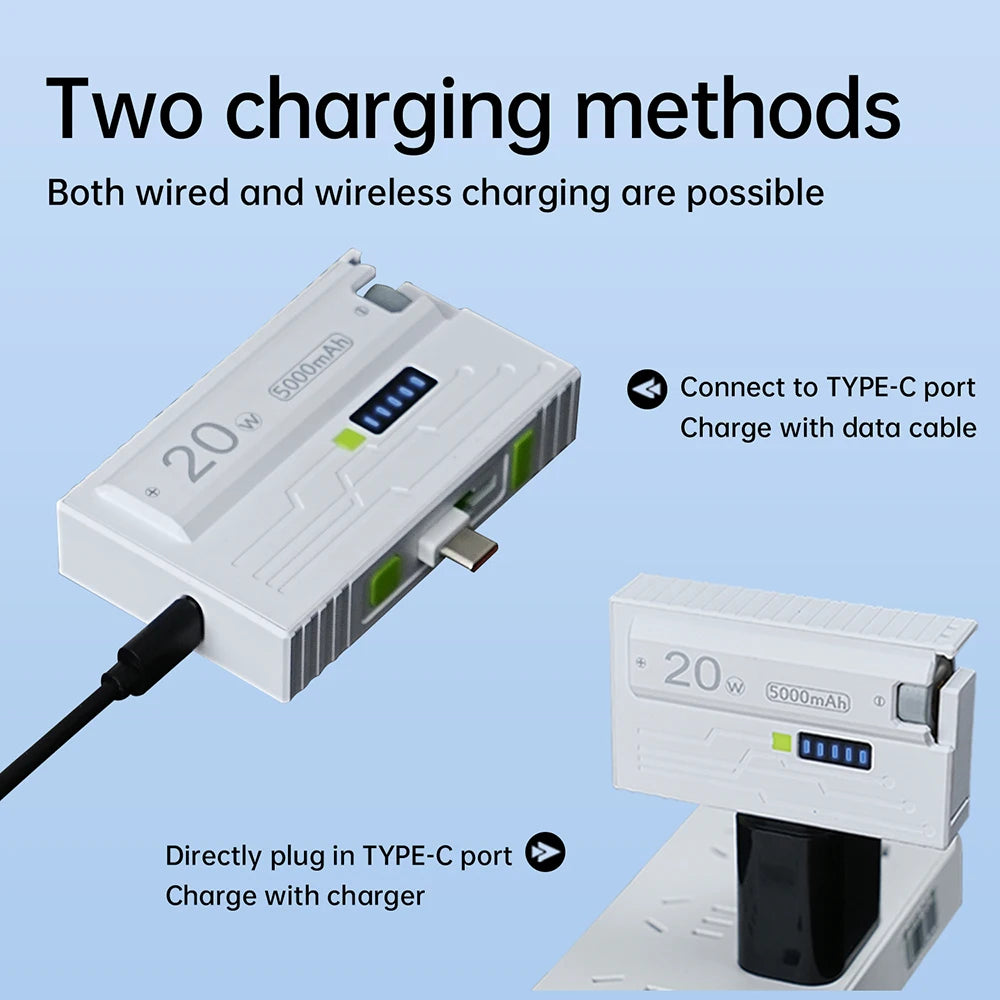 1*21700 Battery Box DIY Kit Battery Charger Case DIY Power Bank Box 20W Fast Charging For Phone Charging Not Including Batteries