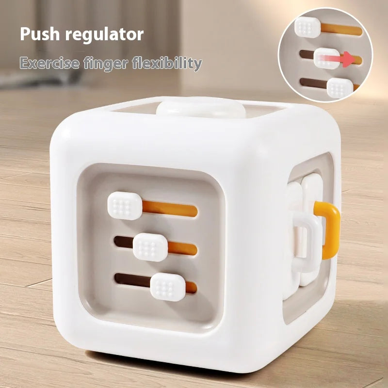 Busy Cube Montessori Toys Travel Sensory Toys for Toddlers 1-3, Learning Fine Motor Skills| 1st Birthday Gifts Boy 12 Months +