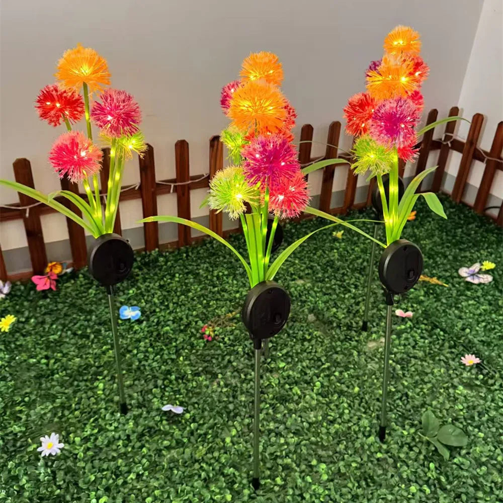 Garden Solar Flower Lawn Lights For Outdoor Decoration Yard Light Waterproof Landscape Solar-Powered LED Lamps 500