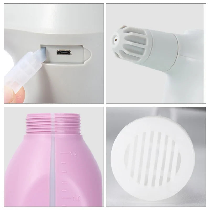 Garden Watering Can 1.5L Electric Automatic Plant Sprayer Bottle for Gardening