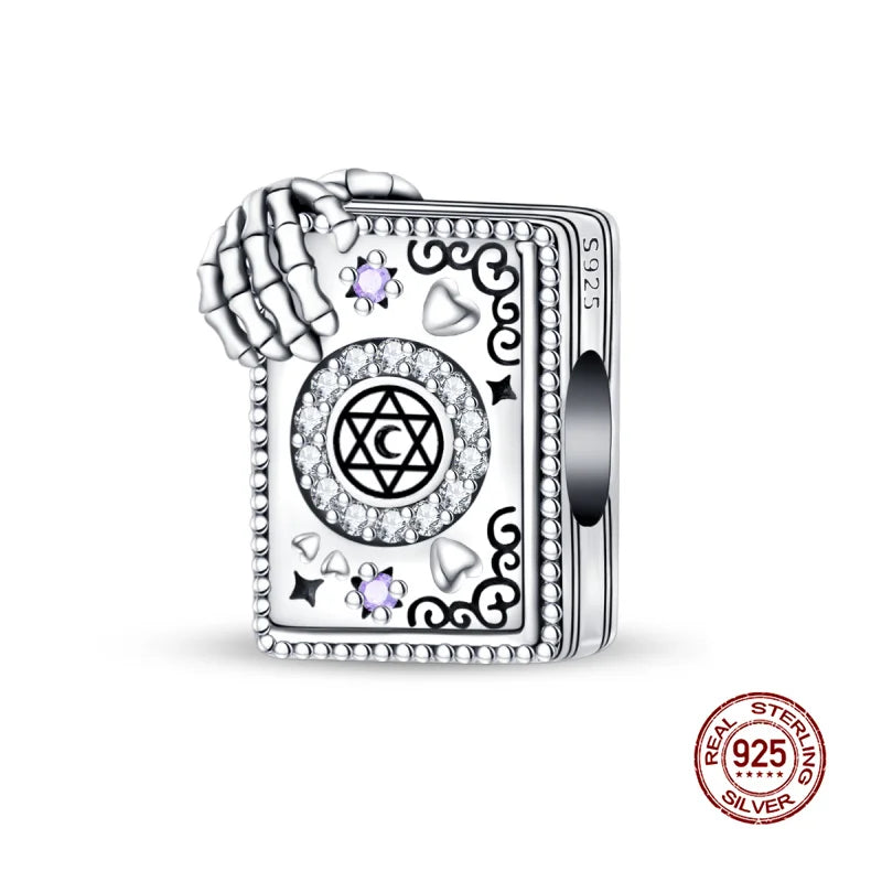 Original Charms 925 Silver Halloween Series & Flying Witch Pendant Charms Fits 3mm Original Bracelet For Women DIY Jewelry Gifts