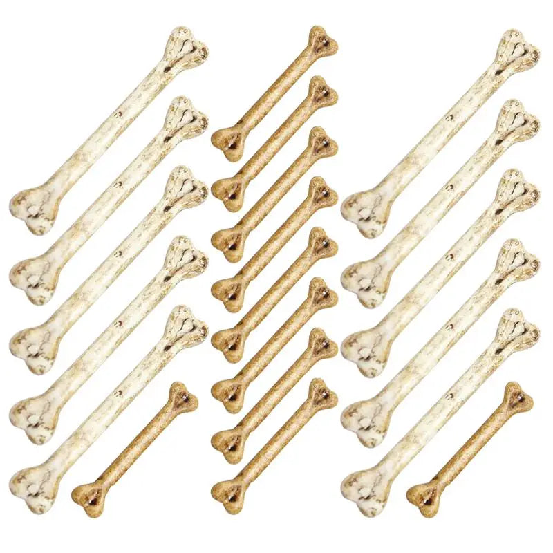 20pcs Highly Halloween Toys Multi-functional Fake Bones DIY Hanging Bone Charm Halloween Prop Halloween Bones for DIY