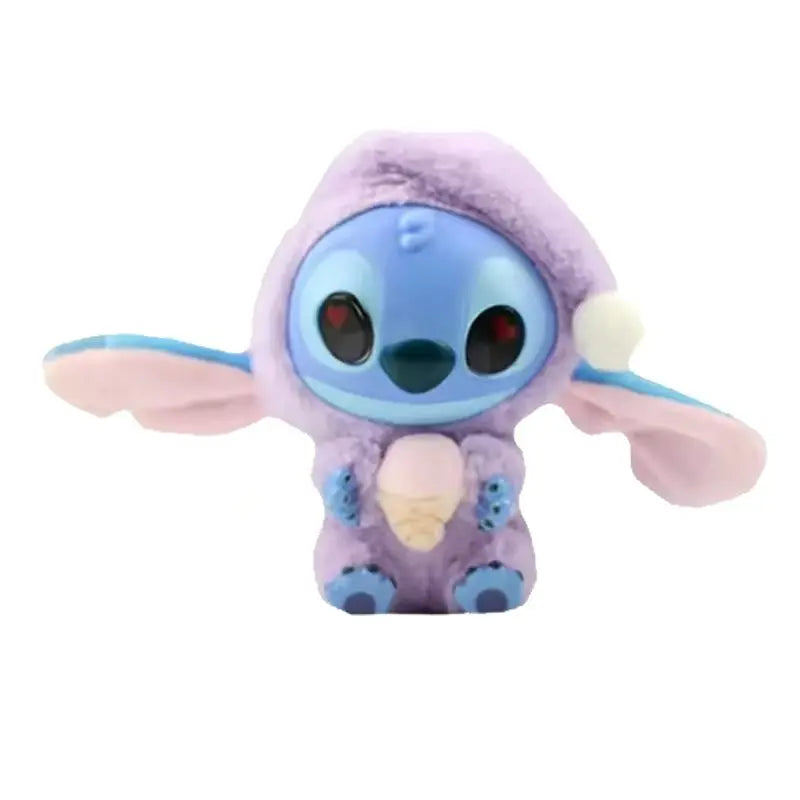 Miniso Stitch Eat Something Before Sleep Series Blind Box Plush Vinyl Toys Cute Doll Replica Mystery Box Bag Pendant Decor Gift