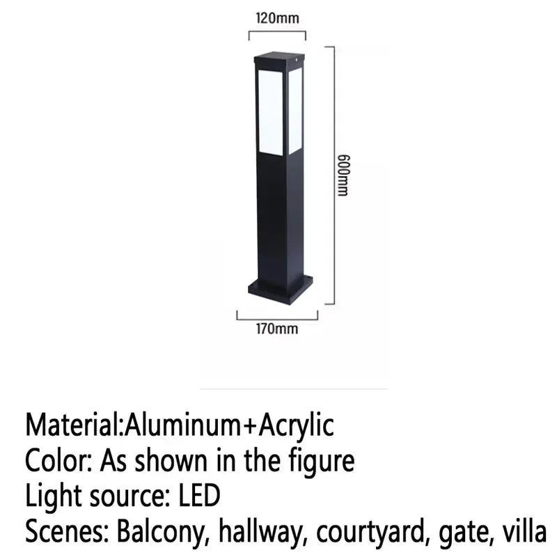 GISELLE Contemporary Outdoor Lawn Lamp LED Electric Waterproof Villa Garden Courtyard District Residential Quarters Lawn Lamp ﻿