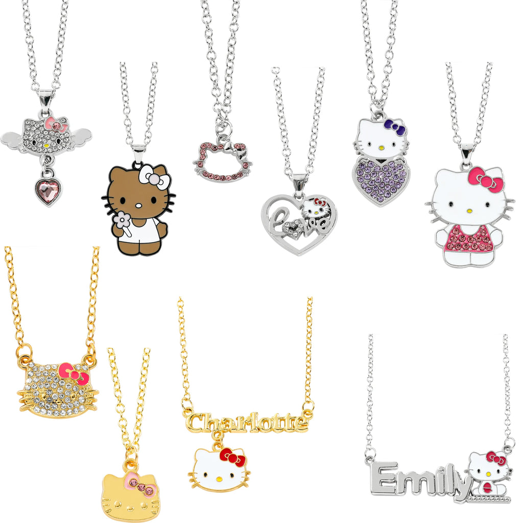 Sanrio HelloKitty Collection Sweet Cute Creative Enamel Pendant Necklace Fashion Charm Jewelry Girl Party Gift