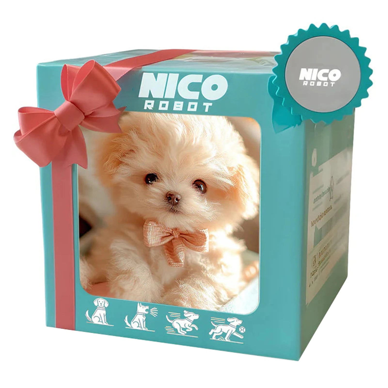 Plush Puppy Toy Electronic Interactive Animal Dog Robot Puppy Kids Doll Plush Simulation Smart Dog Toy Present for Boys Girls