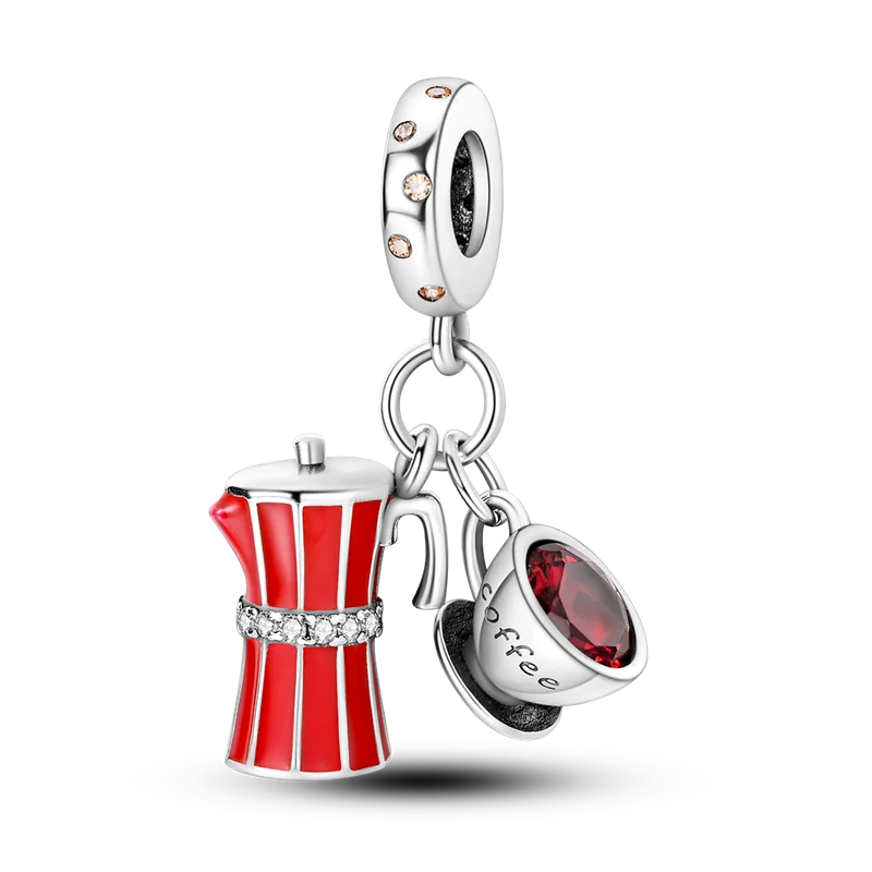 2025 Hot Sale Charms Bead 925 Sterling Silver Pink Butterfly Luminous Firefly Dangle Fit Bangle Bracelet Necklace DIY Jewelry