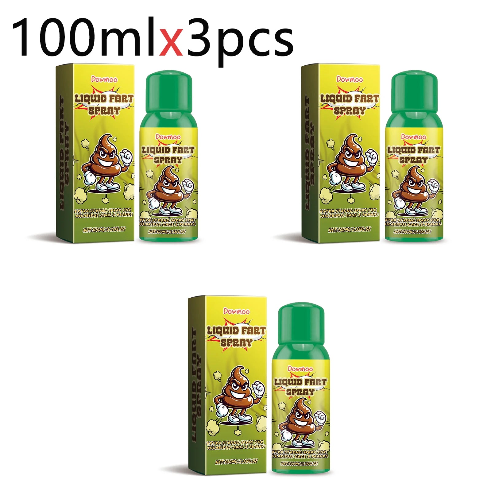 100ml Super Stink Fart Spray–Prank Trick Spray with Extra Potent Stench,Fake Poop Scent,Emitting"Foul Fart"Odor,Party Supplies