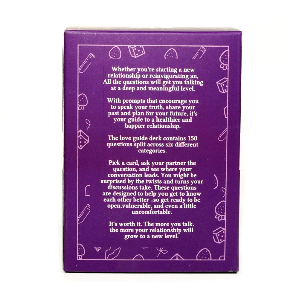 LOVE GUIDE - A TOOL FOR Deeper connection and conversation with your partner Strengthen Relationships Card Game
