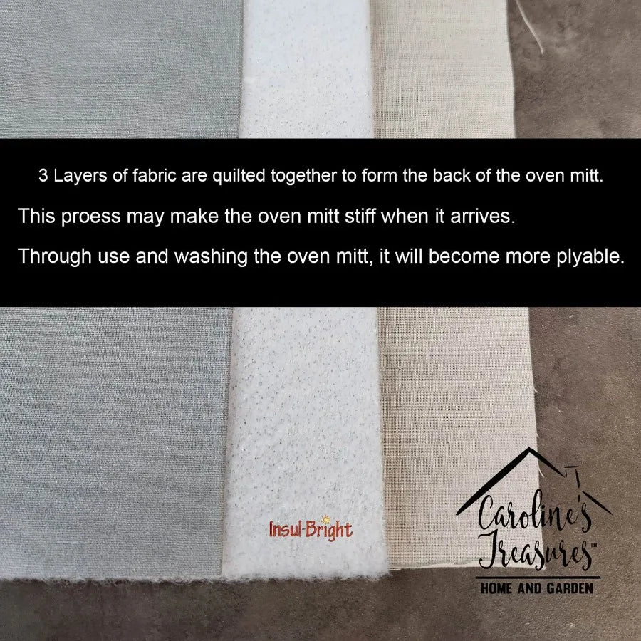 Samoyed Hippie Dawg Oven Mitt Heat Resistant Thick Oven Mitt for Hot Pans and Oven Kitchen Mitt Protect Hands Cooking Baking Gl