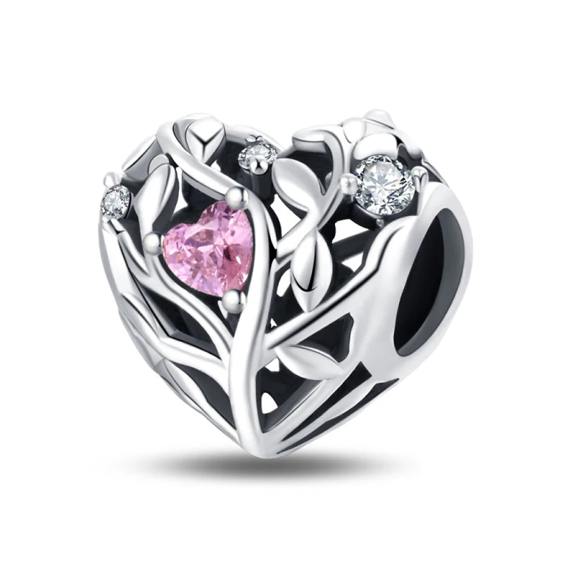 Hot Sale Charms Beads 925 Sterling Silver Pink Perfume Bottle Letter Luminous Firefly Tarot Card Beads Fit DIY Bracelets Jewelry