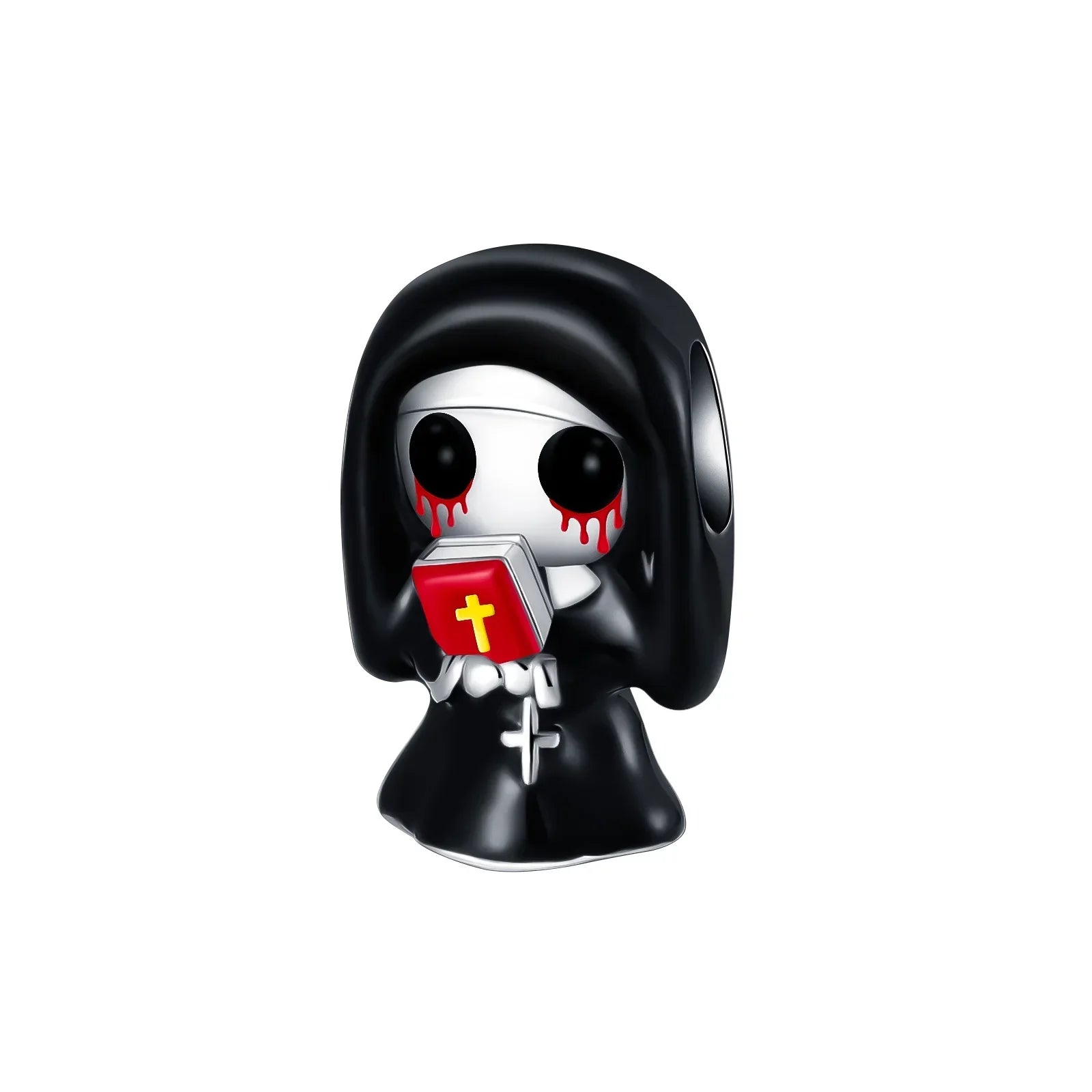 Original 925 Sterling Silver Halloween Charms Pumpkin Skull Witch Ghost Bead Earrings Pendant Fit Bracelet Necklace Jewelry