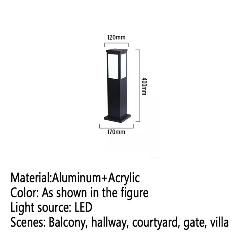 GISELLE Contemporary Outdoor Lawn Lamp LED Electric Waterproof Villa Garden Courtyard District Residential Quarters Lawn Lamp ﻿