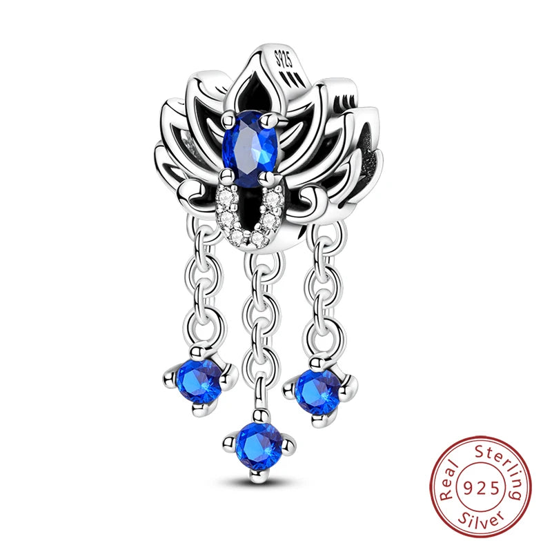 100% Real 925 Sterling Silver Classic Devil's Eye Charms Beads For Women Fit Original Qikaola Bracelets Fine DIY Jewelry Making