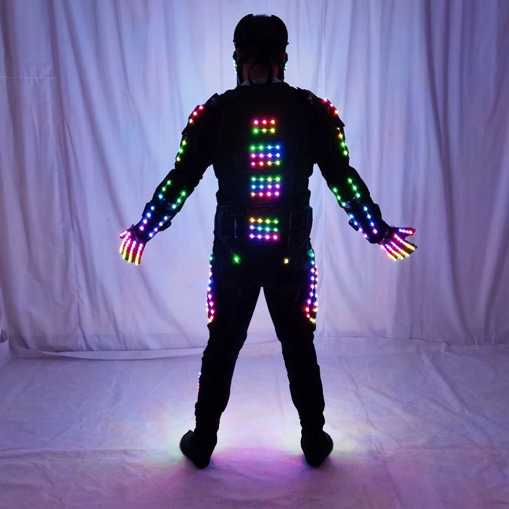 Future LED Robot Dance Suit Festival Celebrate Prom Party Music Show Costume Dancer Show Club Dress