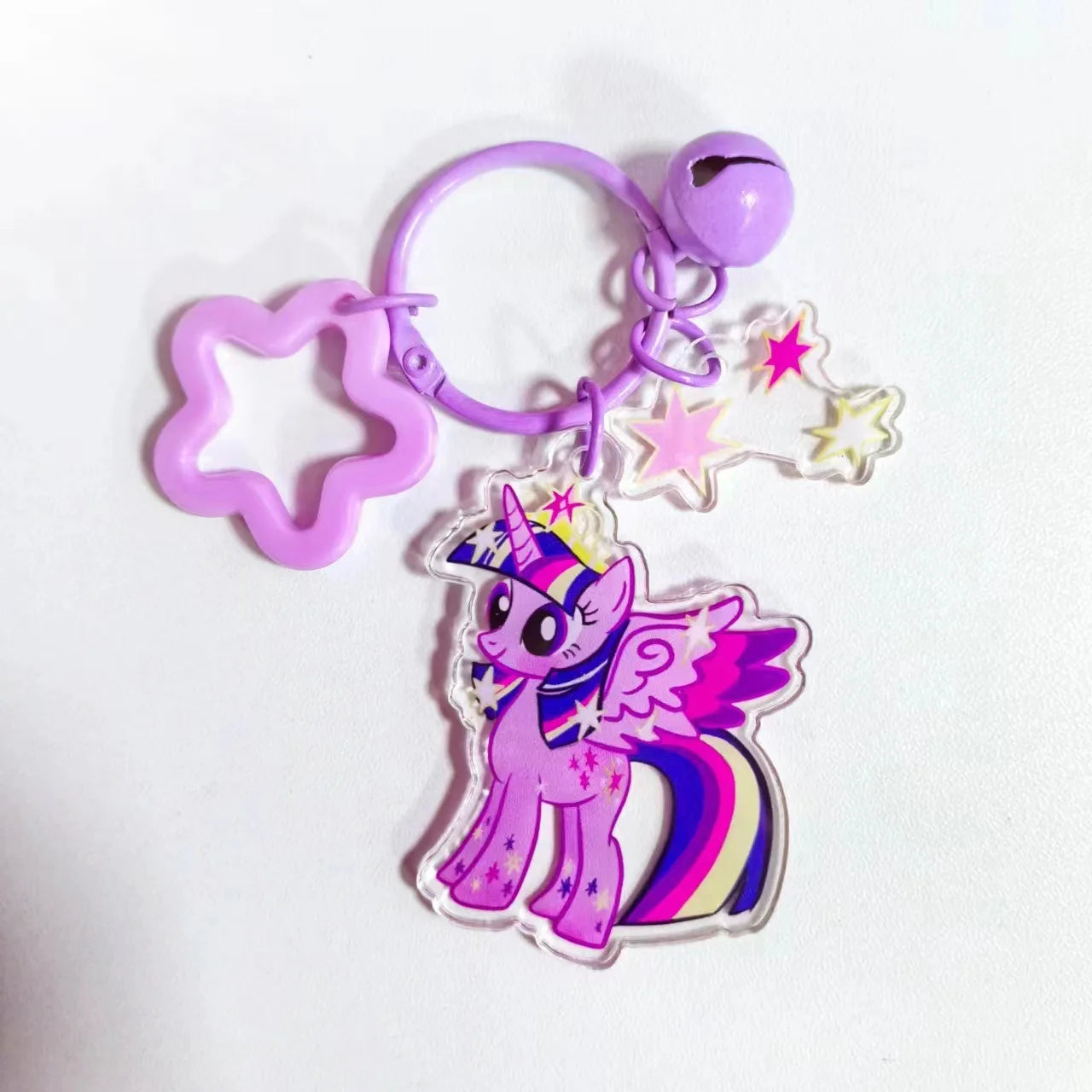 Anime Kawaii My Little Pony Keychain Unicorn Key Ring Fashion Car Keys Chain Girls Backpack Pendant New Bags Decor Toys Gift