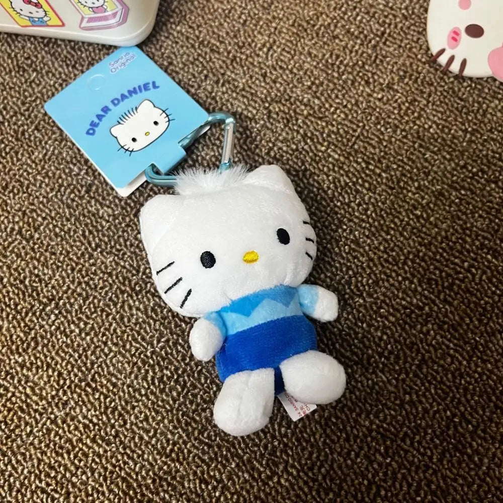 Sanrio Hello Kitty Daniel's Love Buckle Doll Pendant Keychain Japanese Cute Cartoon Kitty Cat Pendant Keychains Bag Accessories