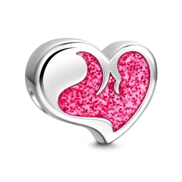 Hot Selling 925 Silver Pink Cup, Bag Beads, Moon Cross Pendant Suitable for European Original Bracelet DIY Exquisite Jewelry