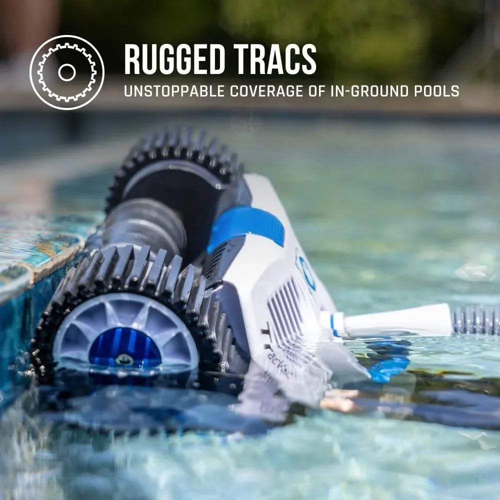 BEST SALE-Sale TracVac Lightweight Automatic Suction Vacuum Cleaner with Hose and Valve for In Ground Swimming Pool Maintenance,