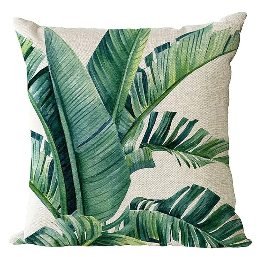 Fresh Green Plant - fashion PillowcasesBedroom Living Room Sofa Home Decor Polyester Cushion Cover with Zipper