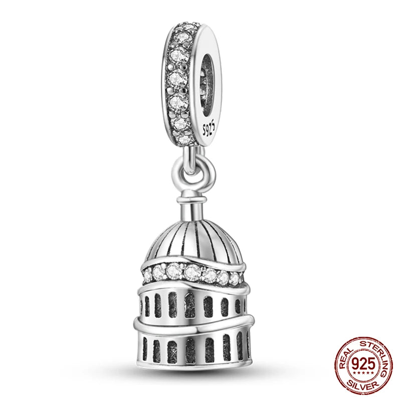 925 Silver Fashion Camera Coffee Cup Flower Charms Beads Fit Qikaola 925 Original Bracelet DIY Birthday Jewelry Making For Women