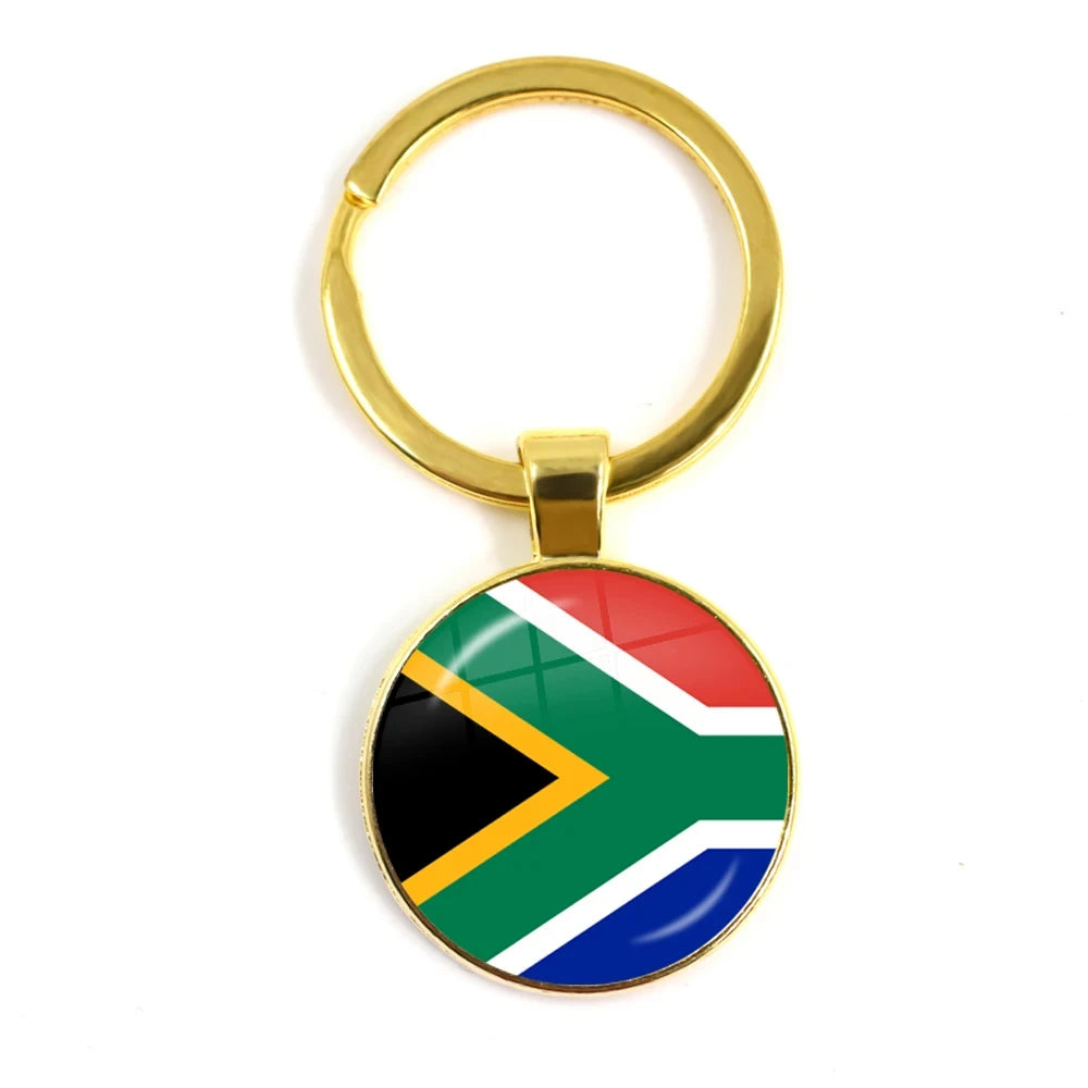 South Africa,Mozambique,Liberia,Cameroon,Cape Verde,Papua New Guinea,Algeria,Belgium,Portugal National Flag Keychains For Gift
