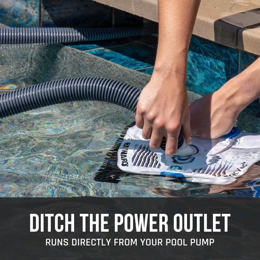 BEST SALE-Sale TracVac Lightweight Automatic Suction Vacuum Cleaner with Hose and Valve for In Ground Swimming Pool Maintenance,