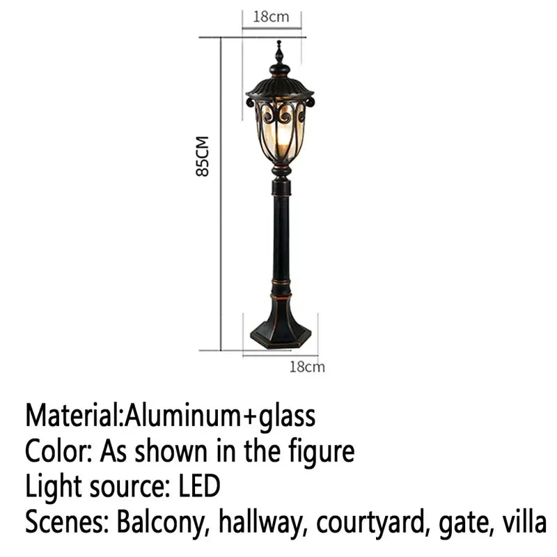 GISELLE Contemporary Outdoor Lawn Lamp LED Electric Waterproof Villa Garden Courtyard District Residential Quarters Lawn Lamp ﻿