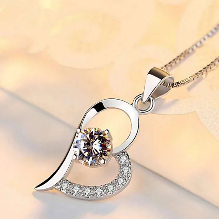 925 Sterling Silver Necklace Pendant Zircon High Quality Chain For Women Luxury Fashion Wedding Engagement Jewelry Party Gifts
