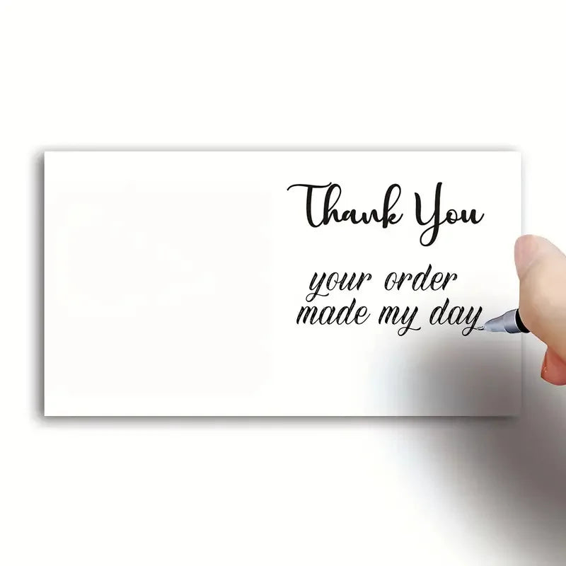 50pcs Mini I Hope This Makes You Smile Business Thank You Cards, Shopping Purchase Greeting Cards To Customer Appreciation Cards