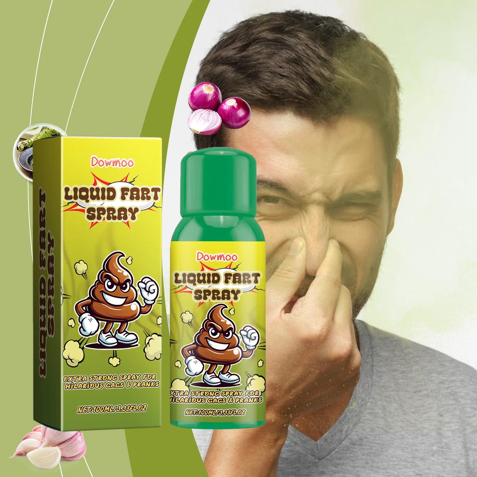 100ml Super Stink Fart Spray–Prank Trick Spray with Extra Potent Stench,Fake Poop Scent,Emitting"Foul Fart"Odor,Party Supplies