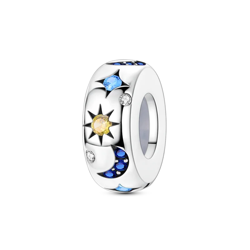 Original Charms Bead 925 Sterling Silver Inlaid Zirconium Bowknot Love Heart Balloon Pendants Fit Bracelet DIY Jewelry Marking