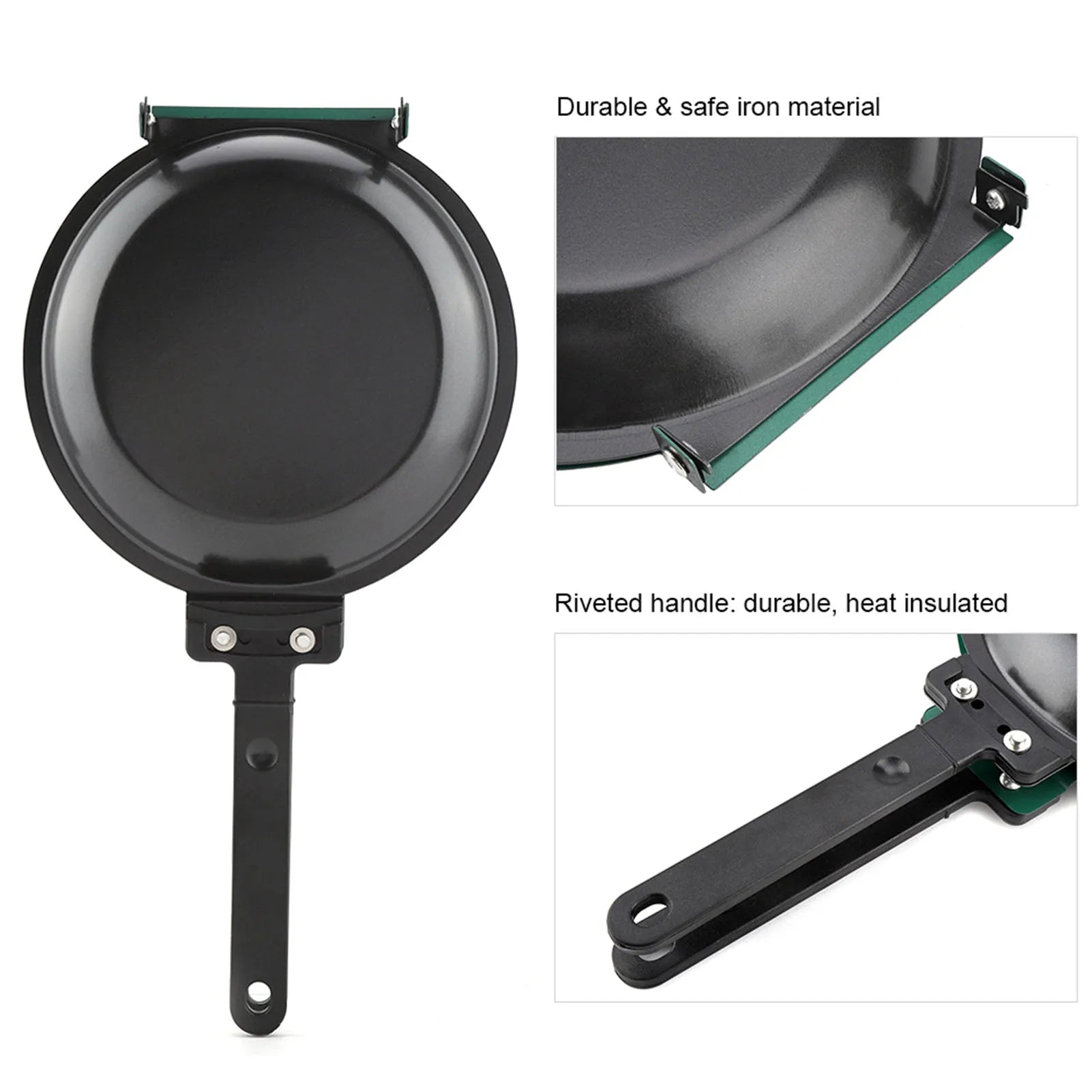 Double Side Titanium Steel Coating  Frying Pan Pancake Maker Household Kitchen Cookware Pancake Frying Pan Kitchen Cookware