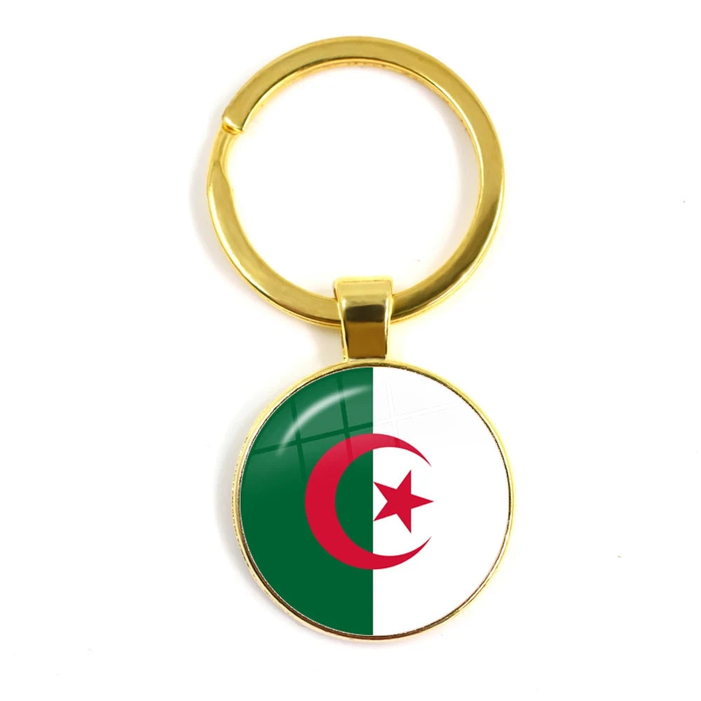 South Africa,Mozambique,Liberia,Cameroon,Cape Verde,Papua New Guinea,Algeria,Belgium,Portugal National Flag Keychains For Gift