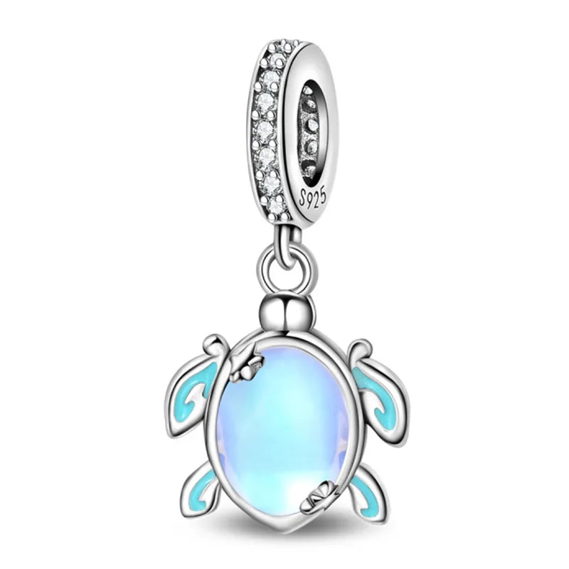 Ocean Trendy 925 Silver Dolphin Crab Boat Beach Charms Beads Fit 3mm Original Bracelets DIY Thoughtful Fine Jewelry Making Gifts