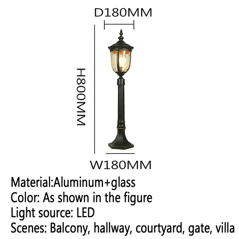 GISELLE Contemporary Outdoor Lawn Lamp LED Electric Waterproof Villa Garden Courtyard District Residential Quarters Lawn Lamp ﻿