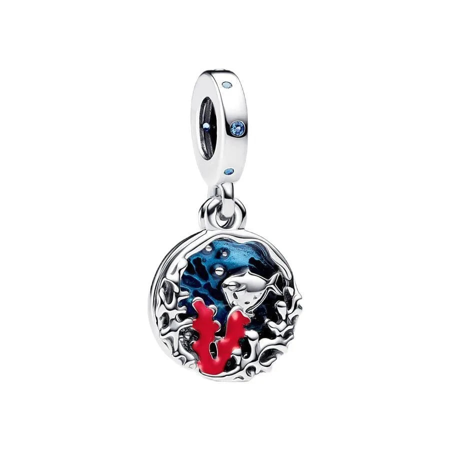 New 925 Sterling Silver Charm Fit Original Bracelet Accessories Women Jewelry Blue Ocean Series Octopus Dolphin Ship Lighthouse