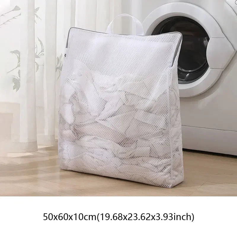 Mesh Washing Machine Laundry Bag Protection Net Foldable Thicken Clothes Socks Wash Pack Household Cleaning Tools Accessories