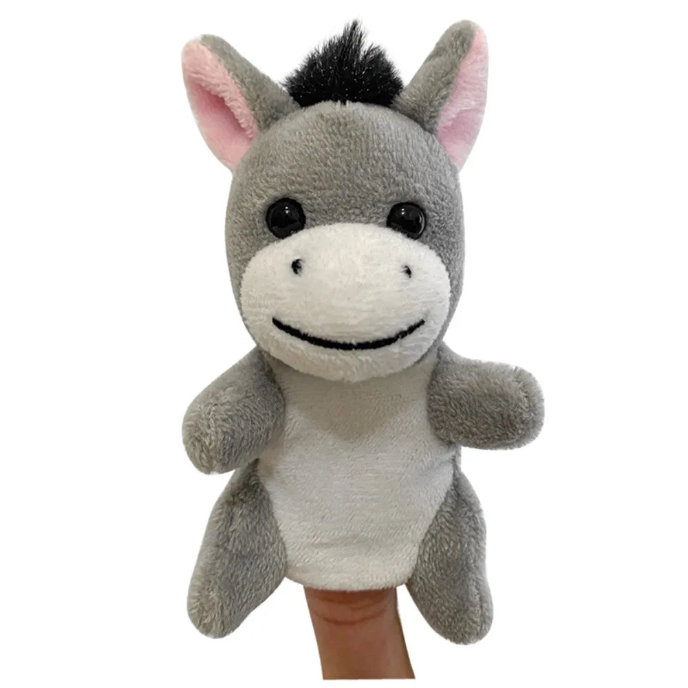 Plush Animals Finger Puppet Toys Role Play Educational Kids Animal Hand Puppet Soft Tell Story Interactive Toys Children Gift