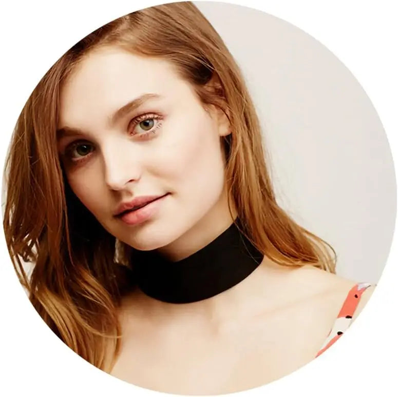 Black Necklaces for Women, Adjustable Layered Velvet Leather Lace Collar choker Necklaces, Goth Jewelry Gifts.