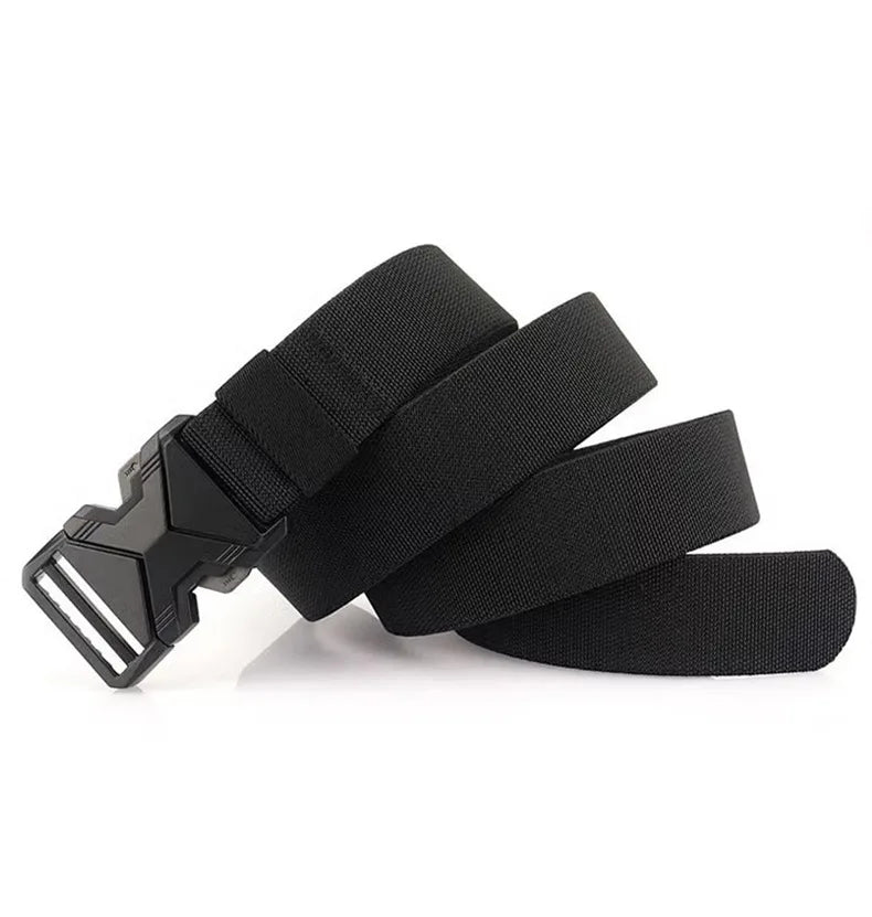 1pc Men's Tactical Sports Belt, Adjustable Quick Release Buckle Multipurpose Outdoor Training Mountaineering Belt For Ideal Gift