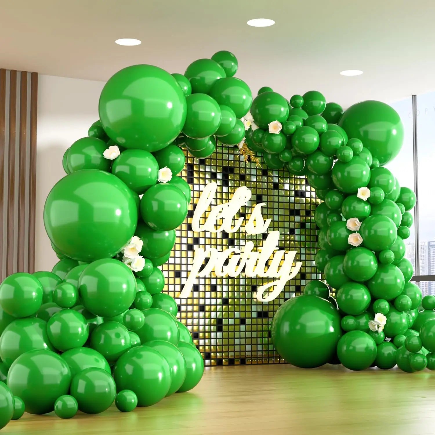 132PCS multi-color latex balloon set suitable for birthday parties, weddings, Valentine's Day party decoration