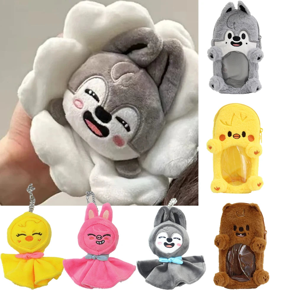 Kpop SKZOO Pencil Case Plush Stay Kids Keychain Plush Kpop Plush Toy Seoul FM Week Cloak Doll Magic School Kid Fan Birthday Gift