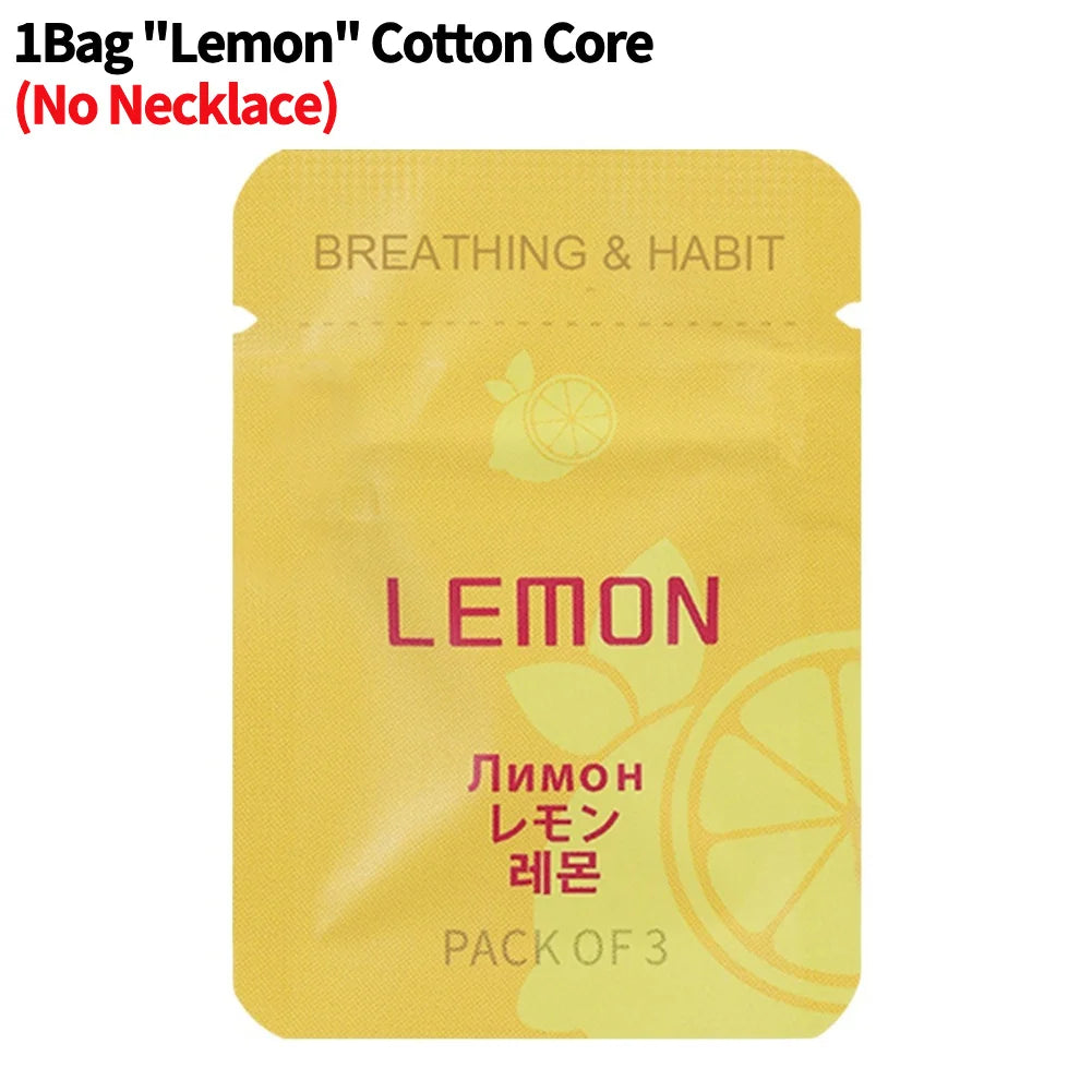 Breathing Necklace with Filter Cotton Quitting Smoking Meditation Pendant Wear Resist Quit Smoking Necklace Stop Smoking Aids