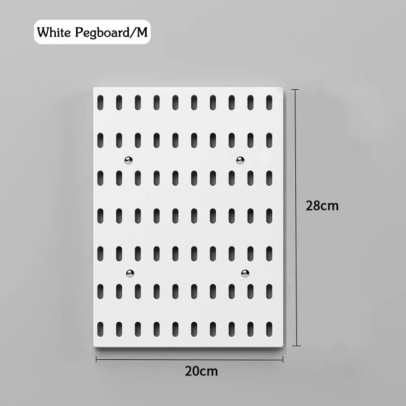 DIY Pegboard and Accessories, Multifunction Kitchen Organization, No Drill, Shelf, Wall Panels, Wall-Mounted Storage Rack