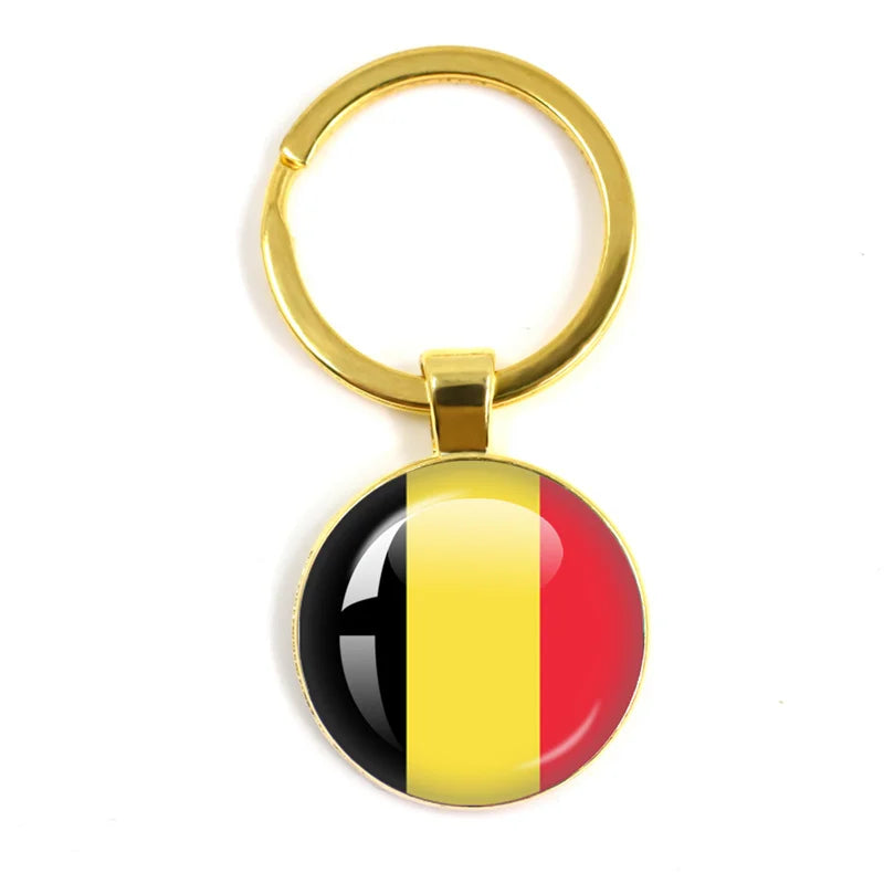 European National Flags, Albania, Andorra, Belarus, Belgium, Bosnia and Herzegovina, Bulgaria, Croatia, Popular Key Chain